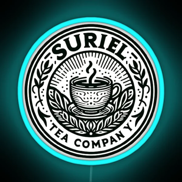 Suriel ACOTAR Tea Company Book Lover RGB Neon Sign