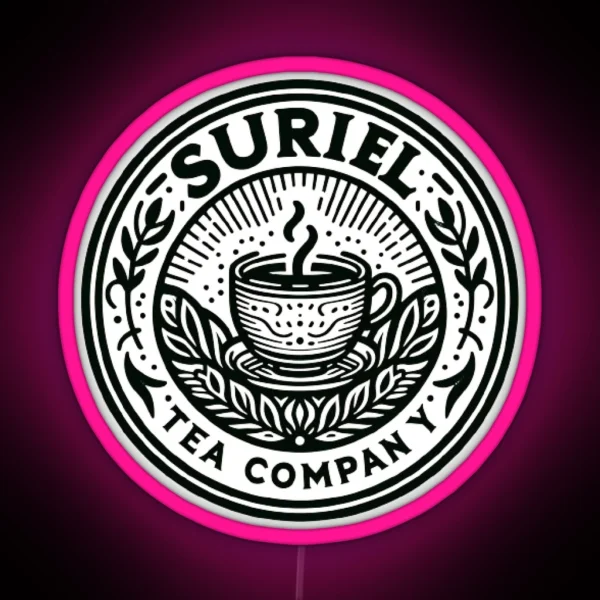 Suriel ACOTAR Tea Company Book Lover RGB Neon Sign