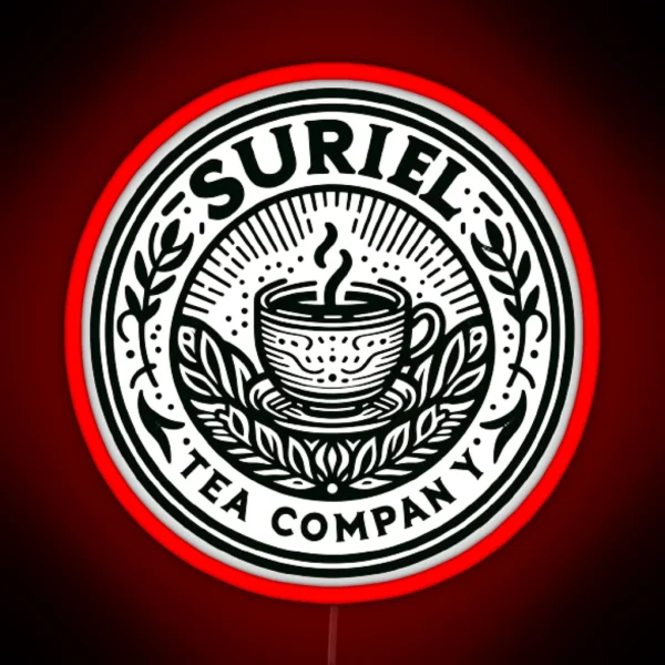 Suriel ACOTAR Tea Company Book Lover RGB Neon Sign
