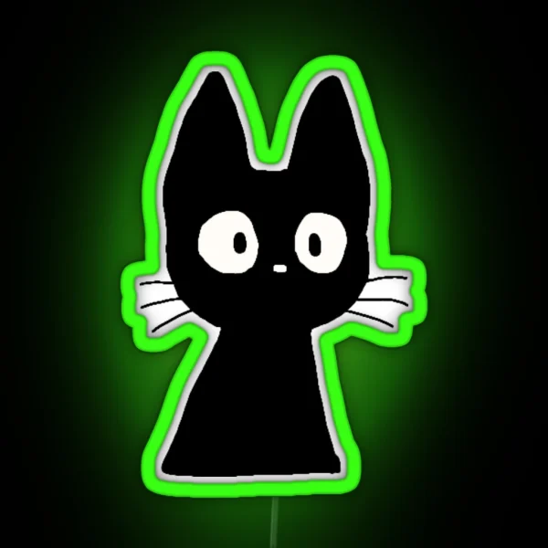 Surprised Cute Kitten RGB Neon Sign