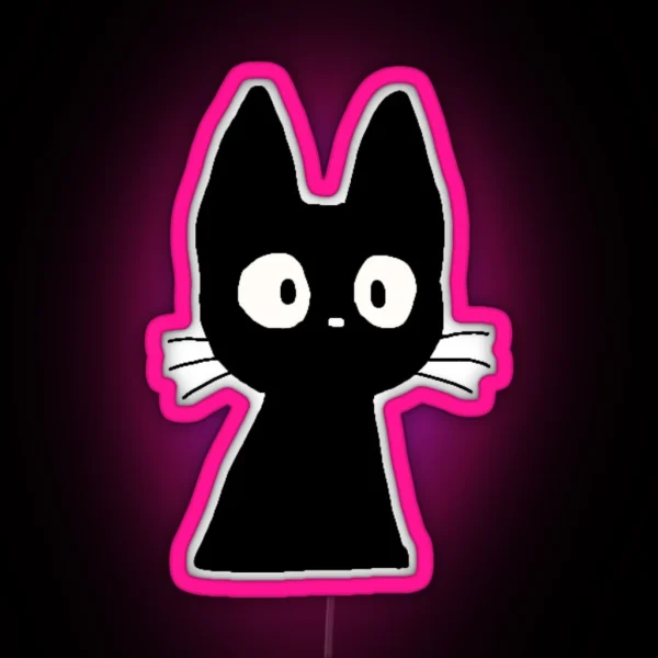 Surprised Cute Kitten RGB Neon Sign
