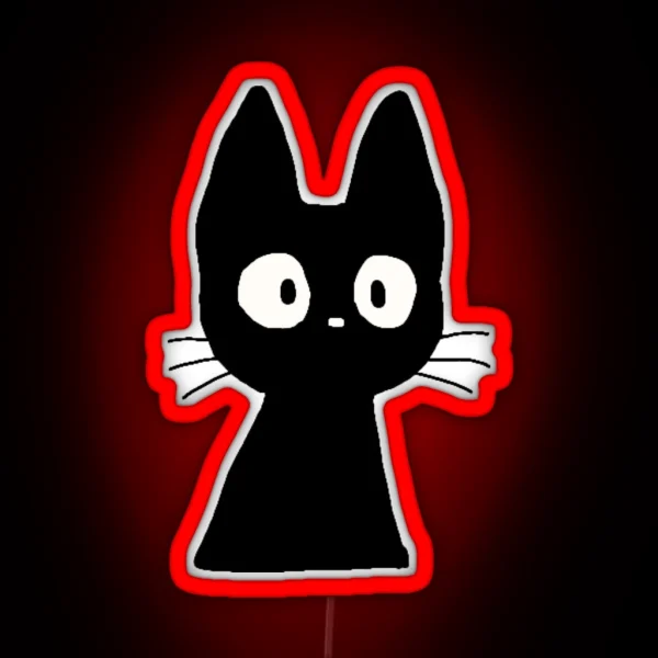 Surprised Cute Kitten RGB Neon Sign