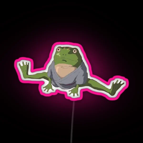 Surprised Frog RGB Neon Sign