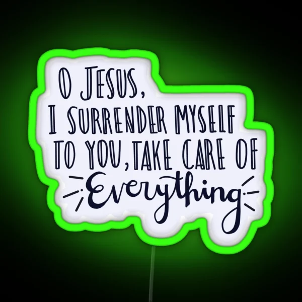 Surrender Novena Prayer RGB Neon Sign