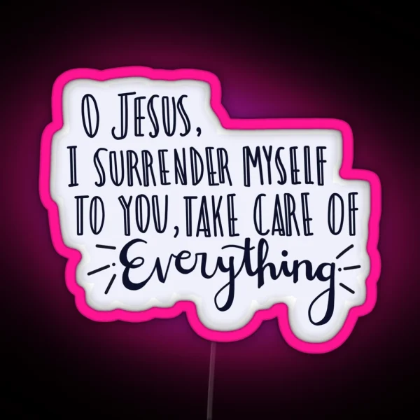 Surrender Novena Prayer RGB Neon Sign