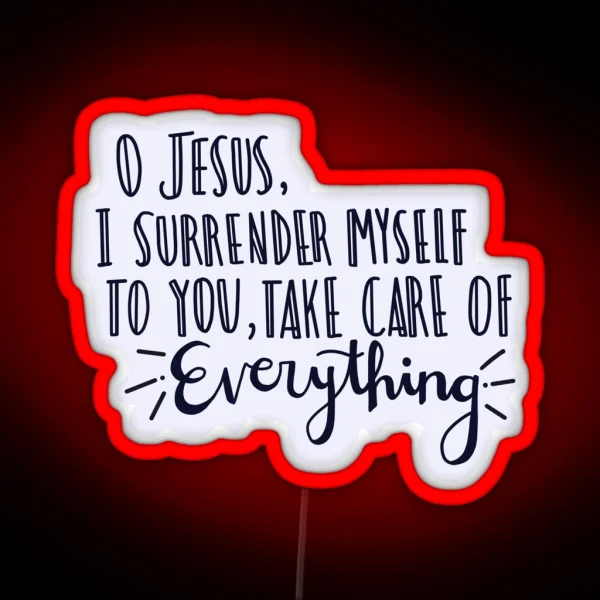 Surrender Novena Prayer RGB Neon Sign