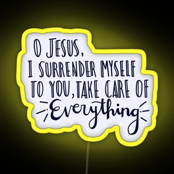 Surrender Novena Prayer RGB Neon Sign