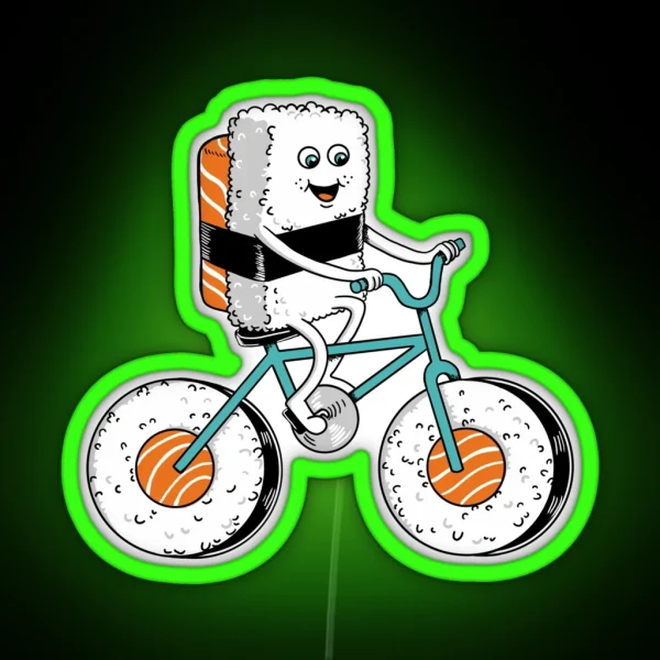 Sushi Bicycle RGB Neon Sign