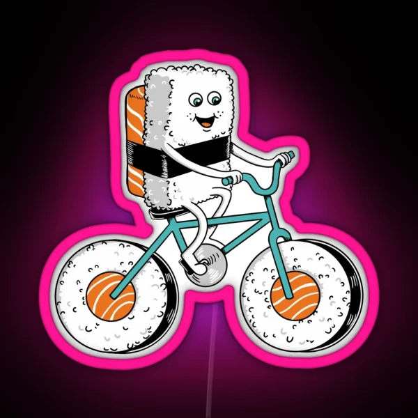 Sushi Bicycle RGB Neon Sign