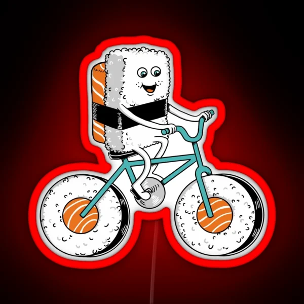 Sushi Bicycle RGB Neon Sign