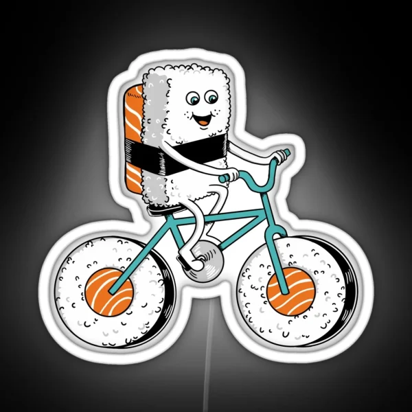 Sushi Bicycle RGB Neon Sign