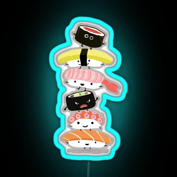 Sushi Stack RGB Neon Sign