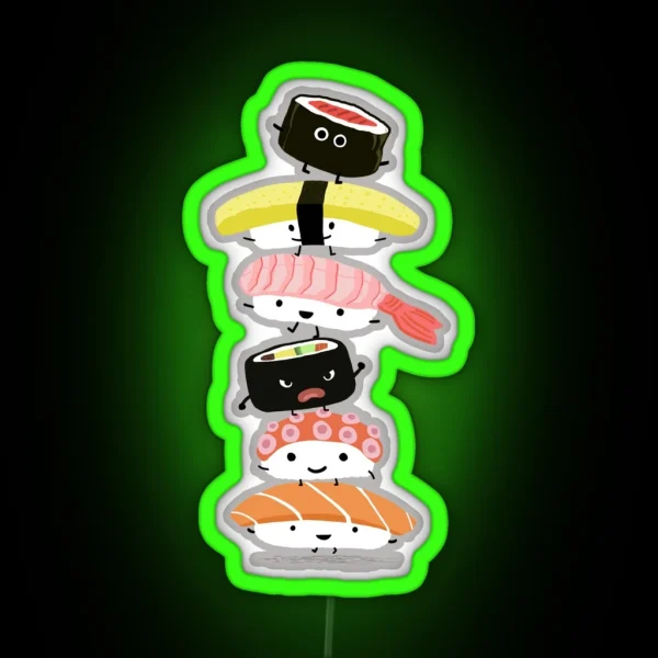 Sushi Stack RGB Neon Sign