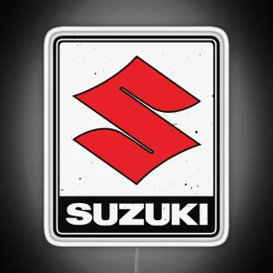 Suzuki Motorcycles Vintage 70 S Logo RGB Neon Sign