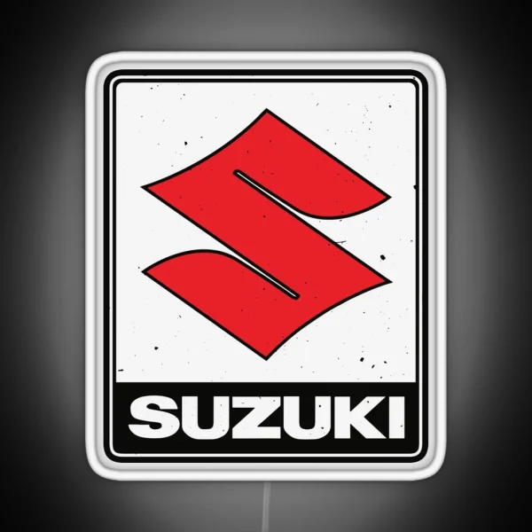 Suzuki Motorcycles Vintage 70 S Logo RGB Neon Sign