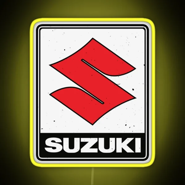 Suzuki Motorcycles Vintage 70 S Logo RGB Neon Sign