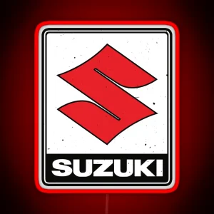 Suzuki Motorcycles Vintage 70 S Logo RGB Neon Sign