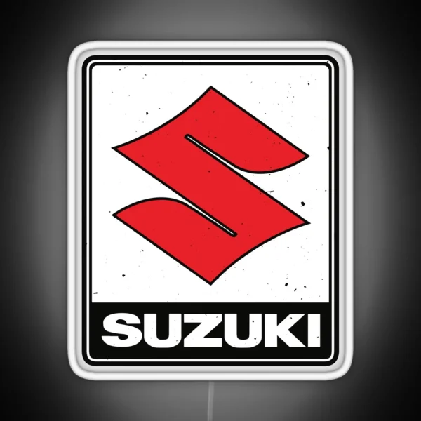 Suzuki Motorcycles Vintage 70 S Logo RGB Neon Sign