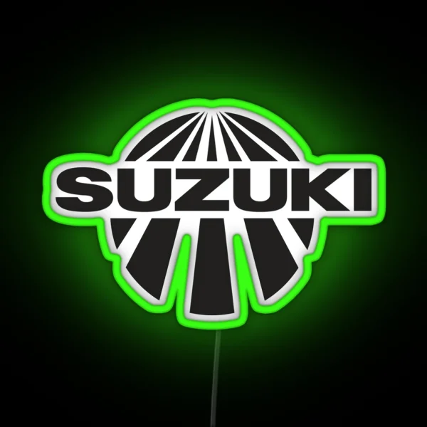 Suzuki World Champion Cross Motorcycles Vintage 70 S RGB Neon Sign