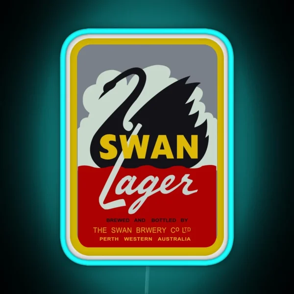 Swan Lager RGB Neon Sign