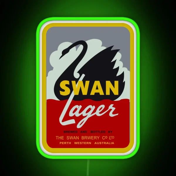 Swan Lager RGB Neon Sign