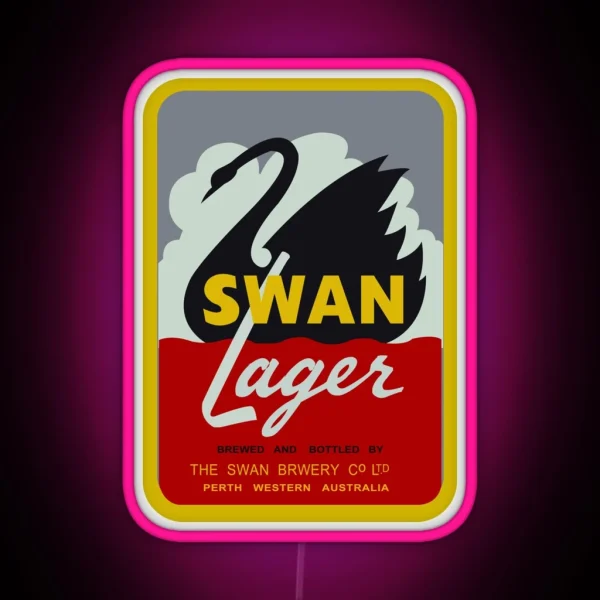 Swan Lager RGB Neon Sign