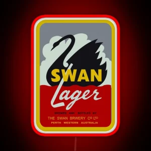 Swan Lager RGB Neon Sign