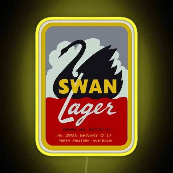 Swan Lager RGB Neon Sign