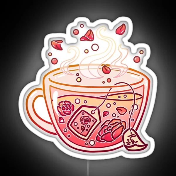 Sweet Rose Tea RGB Neon Sign