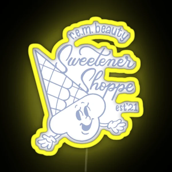 Sweetener Shoppe Blue RGB Neon Sign