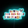 Vibrant Neon Wall Sign with Rapid Color Changing RGB Lighting