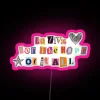 Dazzling vibrant colorful customizable digital wall art LED display lighting