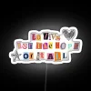 Eye-catching neon sign with vibrant color-changing rgb display technology