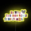LED Display Sign with Quick Changeable Colorful RGB Neon Lighting