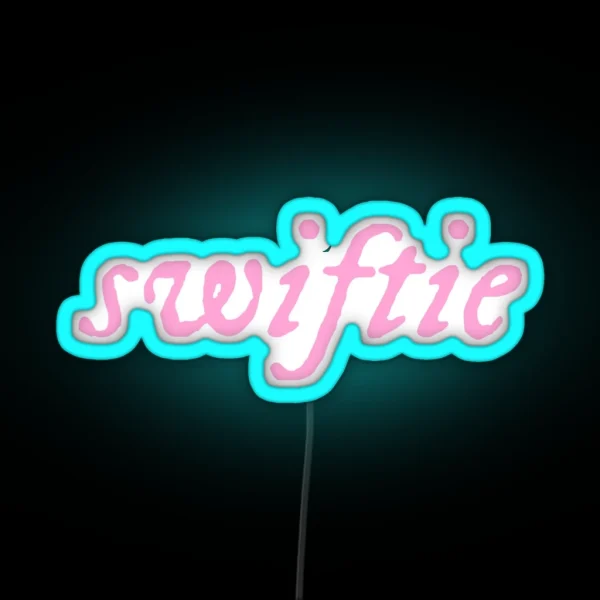 Swiftie Evermore Folklore Pink Taylor Swift RGB Neon Sign