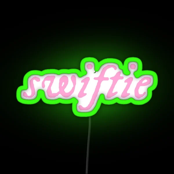 Swiftie Evermore Folklore Pink Taylor Swift RGB Neon Sign