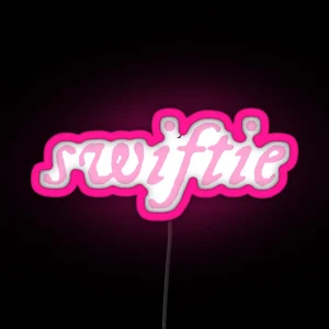 Swiftie Evermore Folklore Pink Taylor Swift RGB Neon Sign