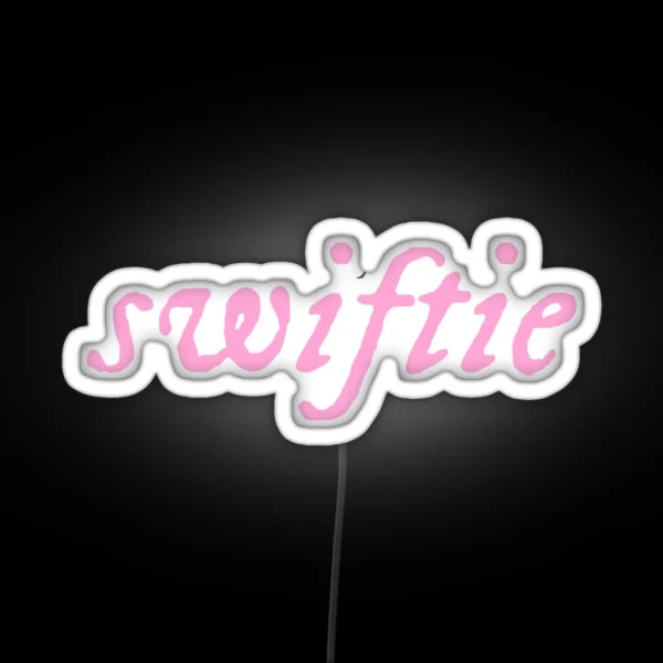 Swiftie Evermore Folklore Pink Taylor Swift RGB Neon Sign