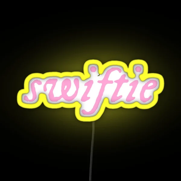 Swiftie Evermore Folklore Pink Taylor Swift RGB Neon Sign