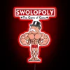 Eye-catching Swolopoly game accessory with customizable RGB neon lighting effects.