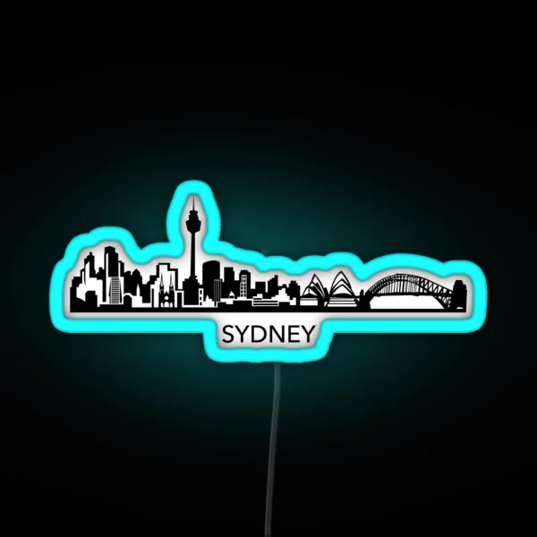 Sydney Skyline Art RGB Neon Sign