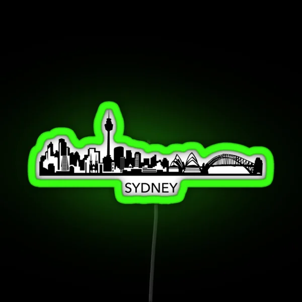Sydney Skyline Art RGB Neon Sign