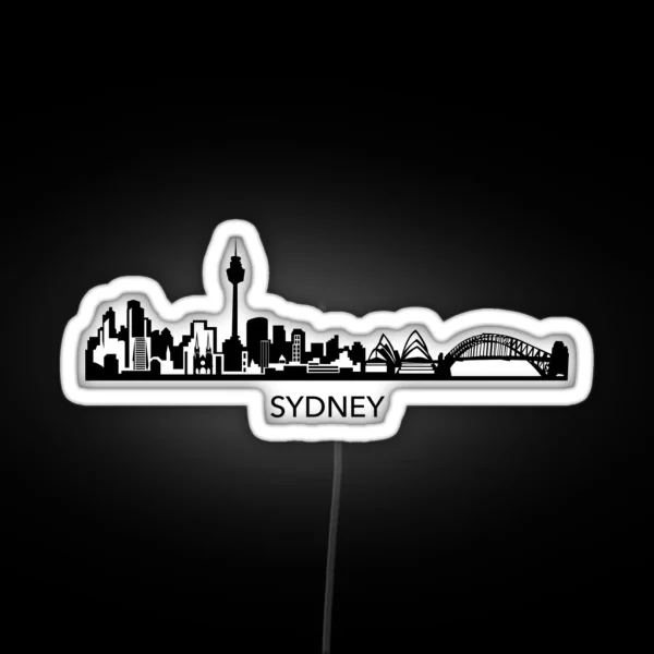 Sydney Skyline Art RGB Neon Sign