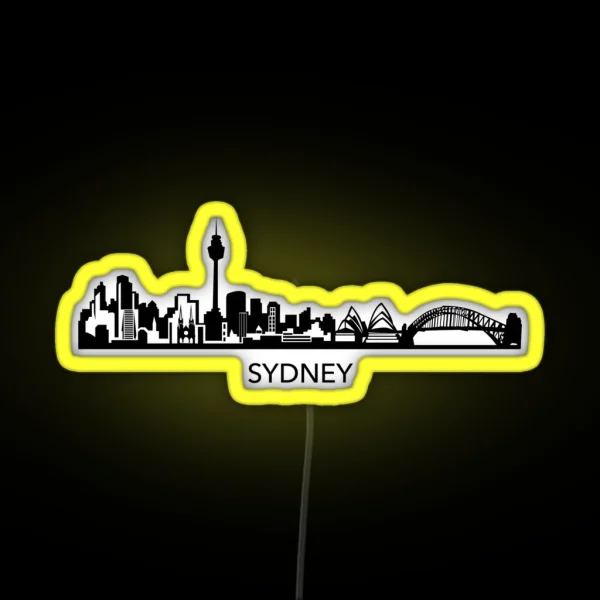 Sydney Skyline Art RGB Neon Sign