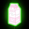 Vibrant RGB Neon Sign Decorative Milk Carton Inspired Home Accessories Decoration