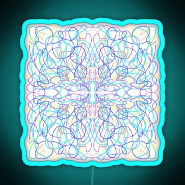 Symmetrical Chaos RGB Neon Sign