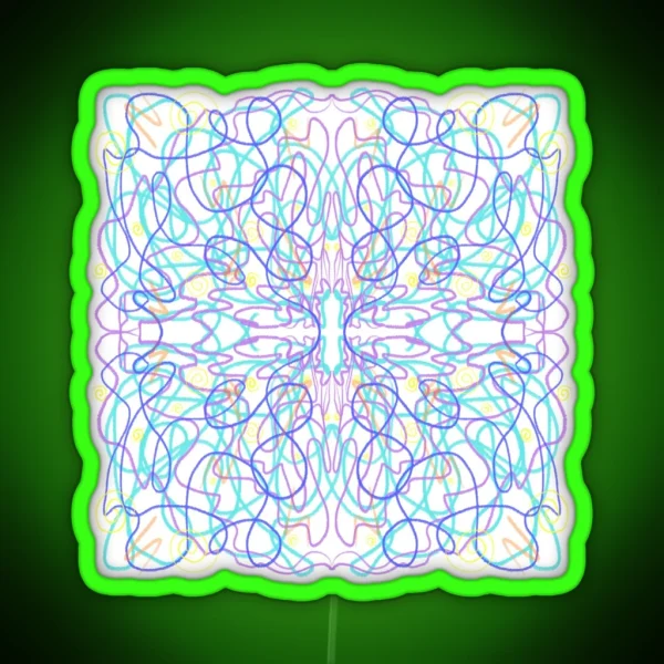 Symmetrical Chaos RGB Neon Sign
