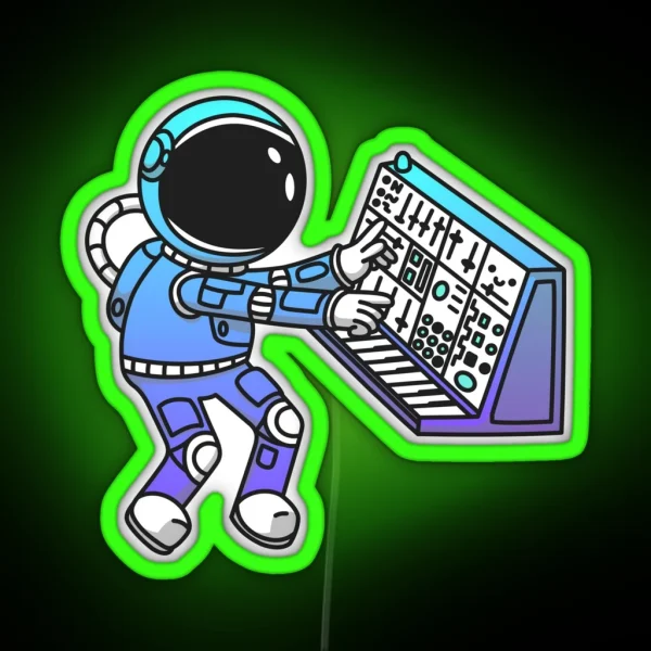 Synth Astronaut RGB Neon Sign