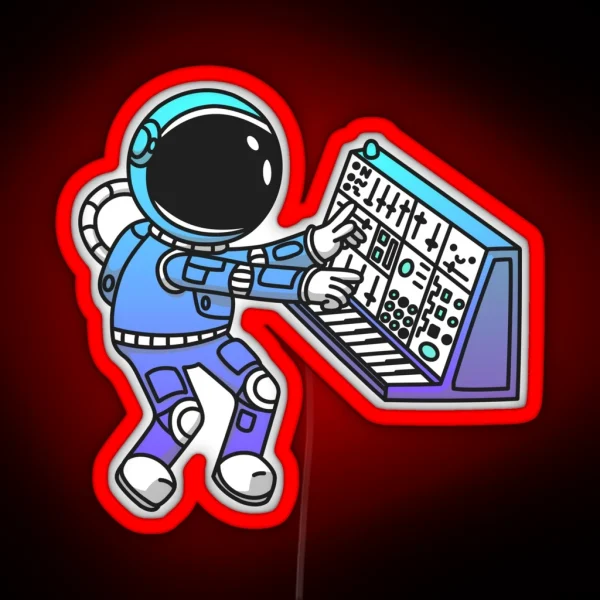 Synth Astronaut RGB Neon Sign