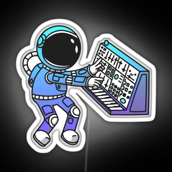 Synth Astronaut RGB Neon Sign